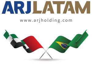 ARJ LATAM Logo with flags